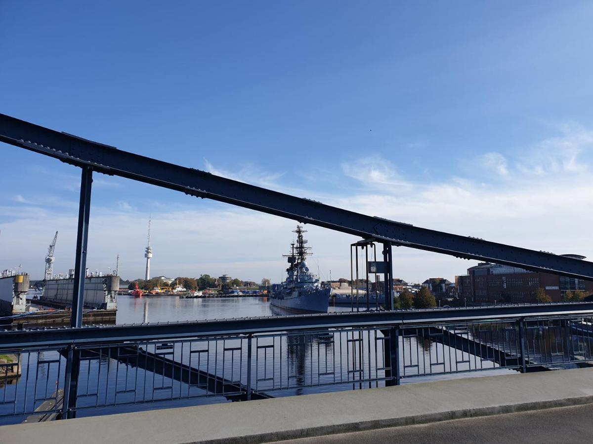 191 Ferienwohnung Deichbruecke Wilhelmshaven Kültér fotó